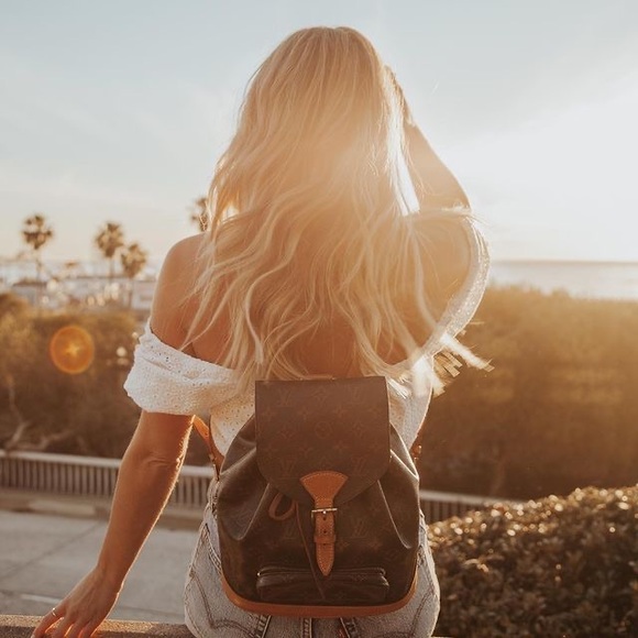 SOLD🚫Louis Vuitton Monogram Montsouris MM Back Pack Bag - Picture 2 of 16